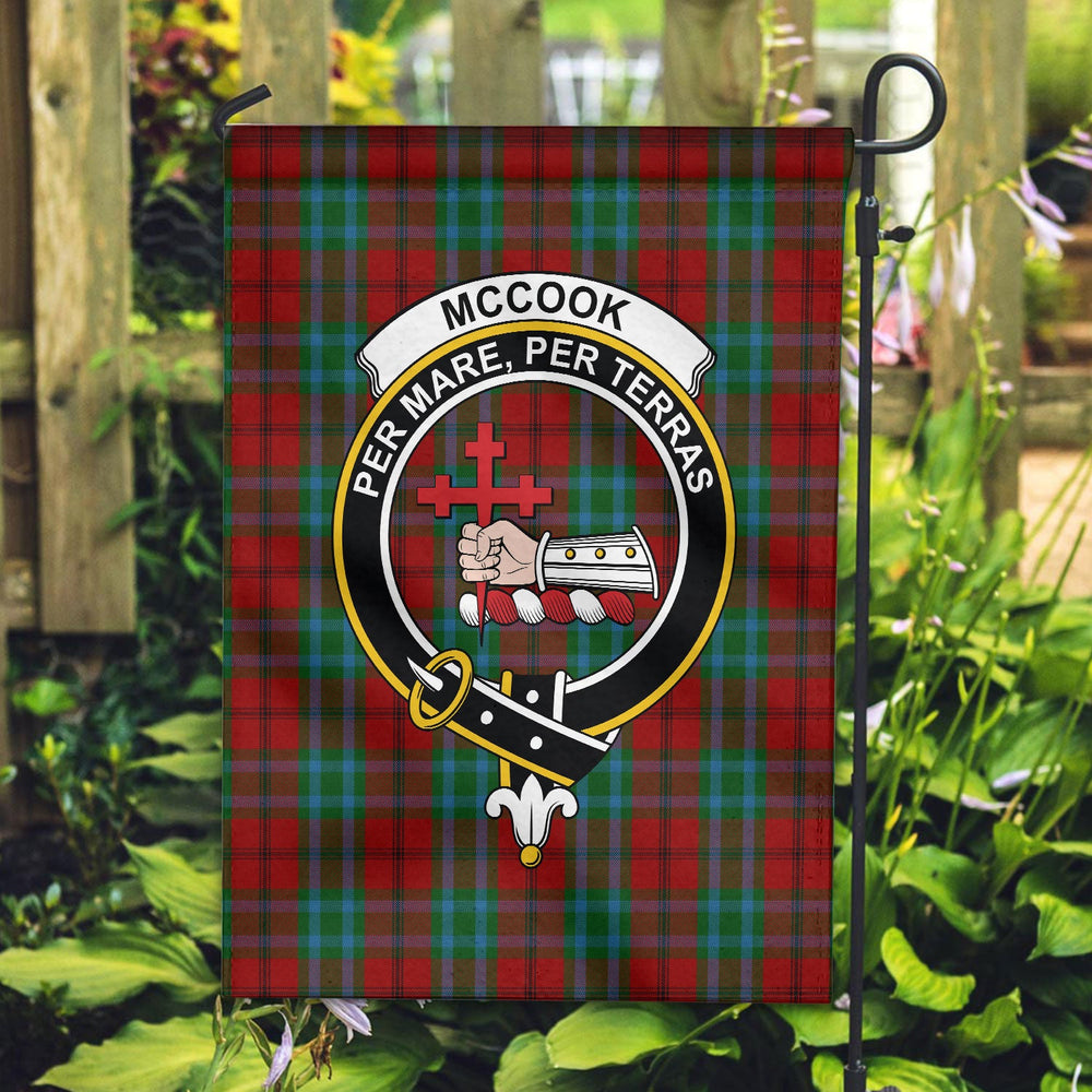 Clan McCook Tartan Crest Garden Flag RQ68 Clan Garden Tartan Today   