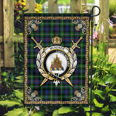 Clan McKenzie Tartan Crest Garden Flag  - Celtic Thistle  SI89 Clan Garden Tartan Today   