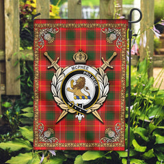 Clan McPhee Tartan Crest Garden Flag  - Celtic Thistle  ZH76 Clan Garden Tartan Today   
