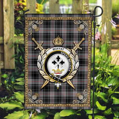 Clan Moffat Modern Tartan Crest Garden Flag  - Celtic Thistle  UO63 Clan Moffat Tartan Today   