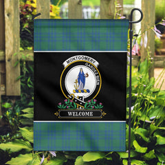 Clan Montgomery Ancient Tartan Crest Garden Flag  - Welcome  MQ43 Clan Montgomery Tartan Today   