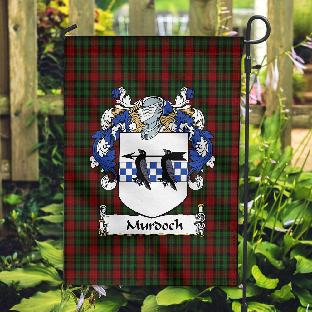Clan Murdoch Tartan Crest Garden Flag IO40 Clan Garden Tartan Today   
