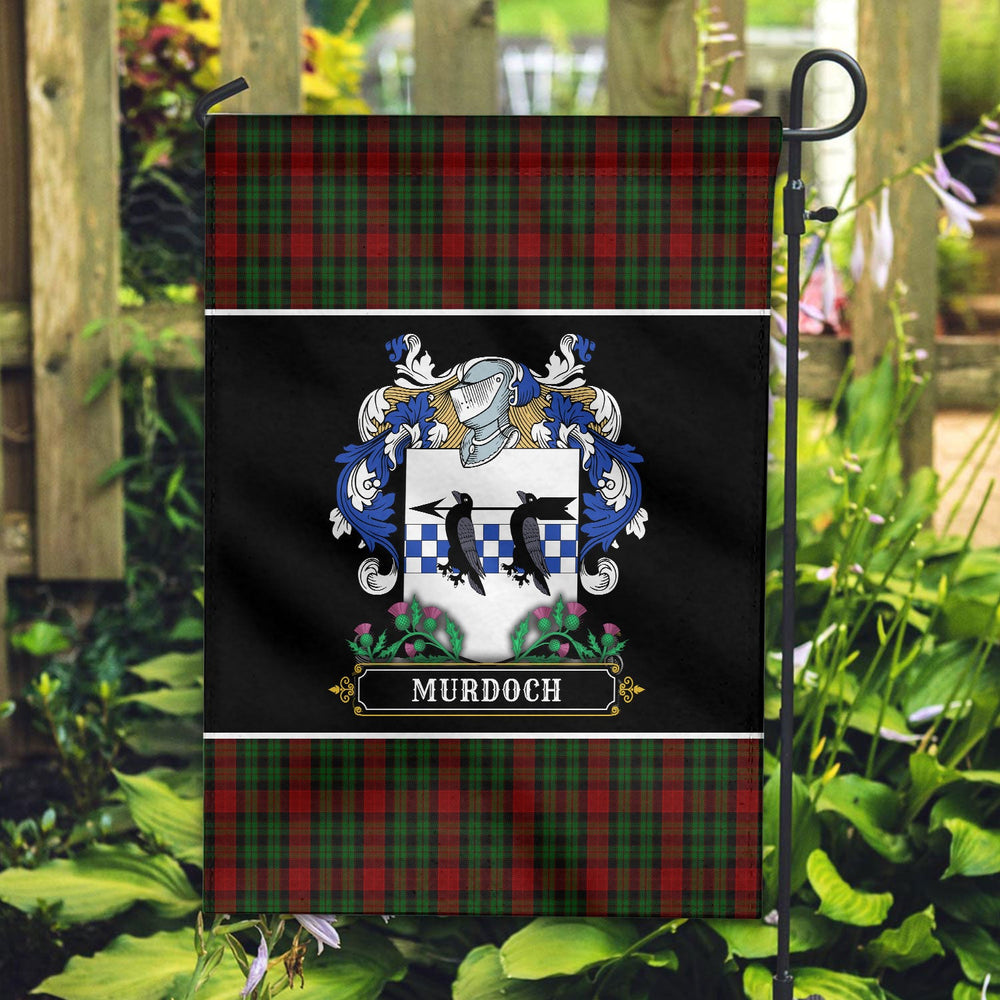 Clan Murdoch Tartan Crest Garden Flag  - Welcome  LP91 Clan Garden Tartan Today   