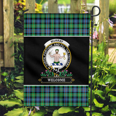 Clan Murray of Atholl Ancient Tartan Crest Garden Flag - Welcome OX60