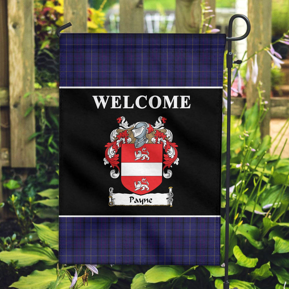 Clan Payne Tartan Crest Black Garden Flag MW14 Clan Garden Tartan Today   