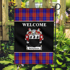 Clan Richardson Tartan Crest Black Garden Flag BZ77 Clan Garden Tartan Today   