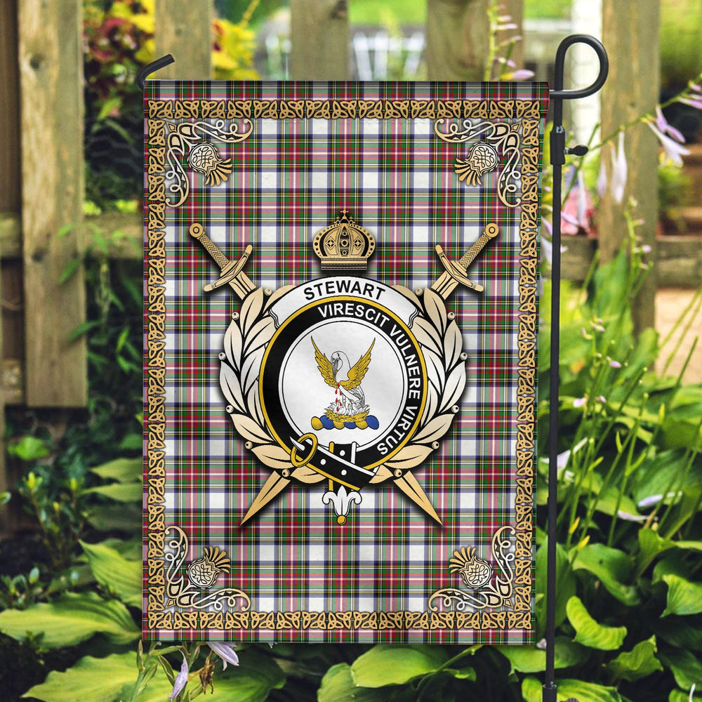 Clan Stewart Dress Modern Tartan Crest Garden Flag  - Celtic Thistle  WQ22 Clan Stewart Tartan Today   