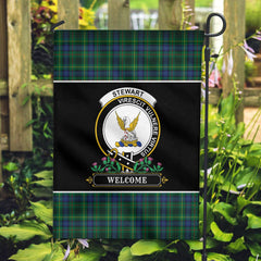 Clan Stewart Hunting Modern Tartan Crest Garden Flag  - Welcome  NE79 Clan Stewart Tartan Today   