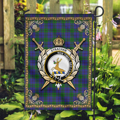 Clan Strachan Tartan Crest Garden Flag  - Celtic Thistle  JF42 Clan Strachan Tartan Today   