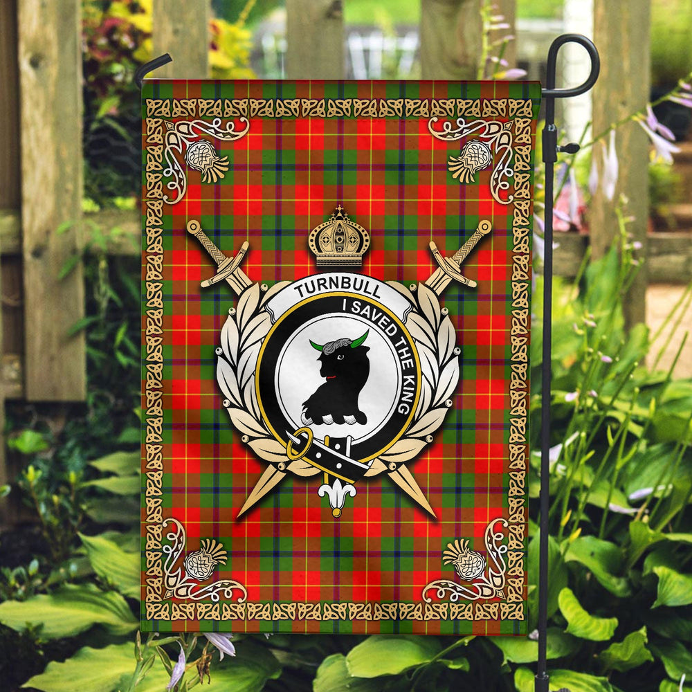 Clan Turnbull Dress Tartan Crest Garden Flag  - Celtic Thistle  MG78 Clan Turnbull Tartan Today   