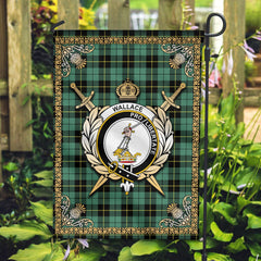 Clan Wallace Hunting Ancient Tartan Crest Garden Flag  - Celtic Thistle  ID39 Clan Wallace Tartan Today   