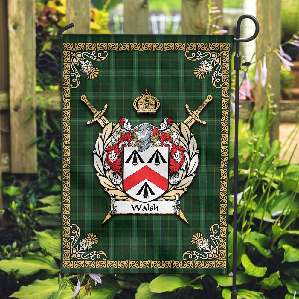 Clan Walsh Tartan Crest Garden Flag  - Celtic Thistle  BI57 Clan Garden Tartan Today   
