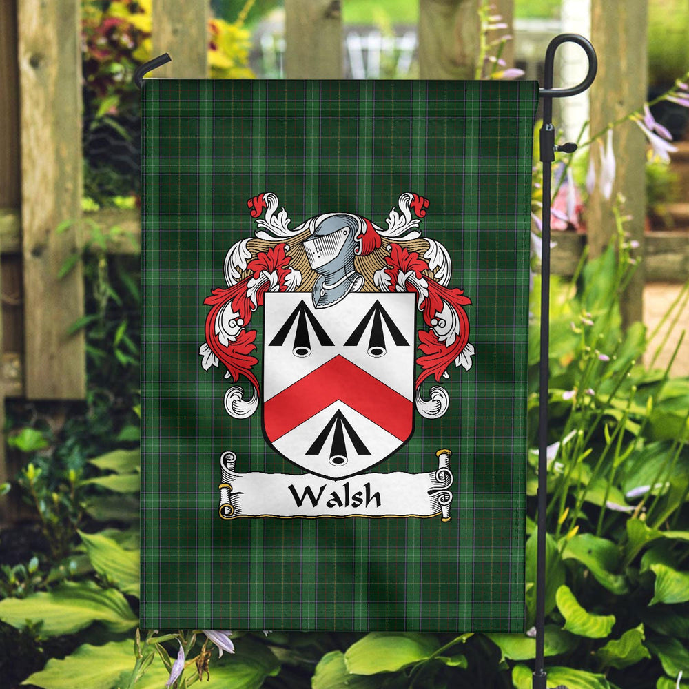 Clan Walsh Tartan Crest Garden Flag LK25 Clan Garden Tartan Today   