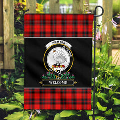 Clan Wemyss Modern Tartan Crest Garden Flag  - Welcome  NY87 Clan Wemyss Tartan Today   