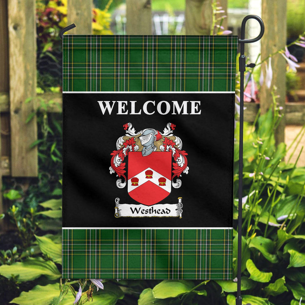 Clan Westhead Tartan Crest Black Garden Flag JC97 Clan Garden Tartan Today   
