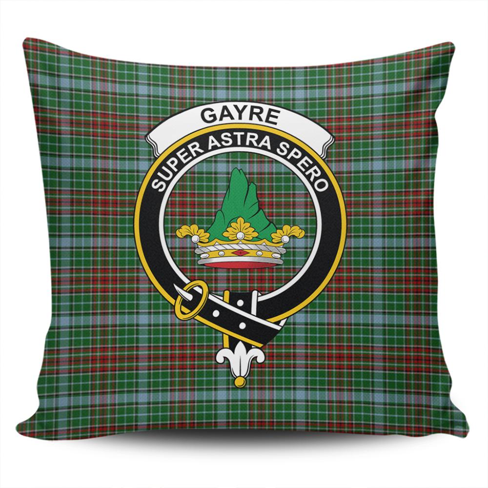 Clan Gayre Tartan Crest Pillow Cover ZD92 Clan Gayre Tartan Today   