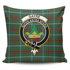 Clan Gayre Tartan Crest Pillow Cover ZD92 Clan Gayre Tartan Today   