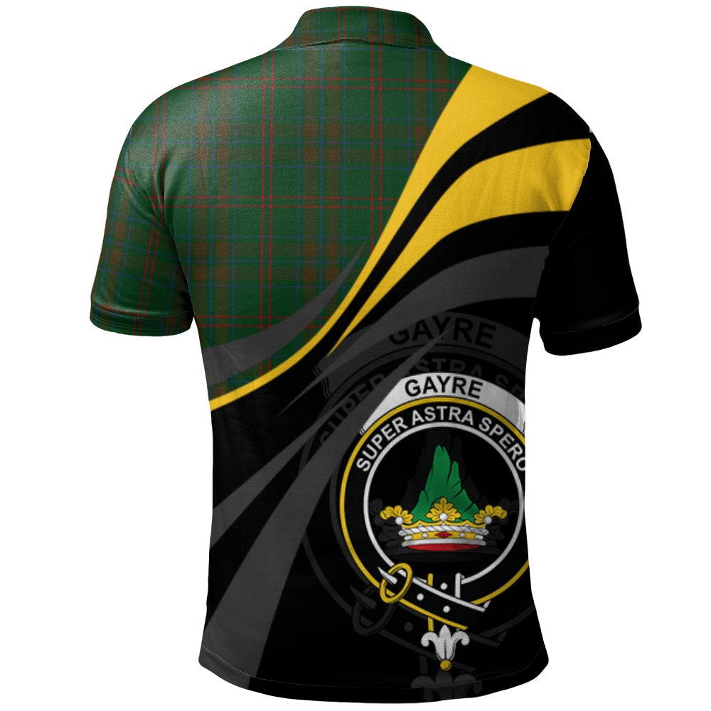 Clan Gayre Bodyguard 01 Tartan Polo Shirt - Royal Coat Of Arms Style OC38 Gayre Bodyguard 01 Tartan Tartan Polo   