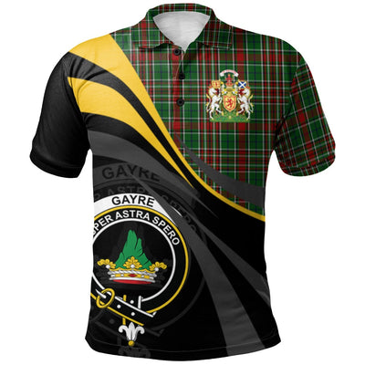 Clan Gayre Bodyguard 02 Tartan Polo Shirt - Royal Coat Of Arms Style