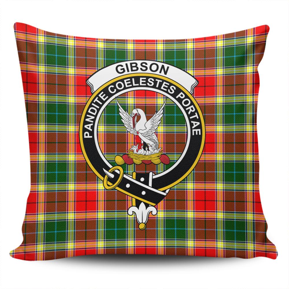 Clan Gibbs Tartan Crest Pillow Cover WZ26 Clan Gibbs Tartan Today   