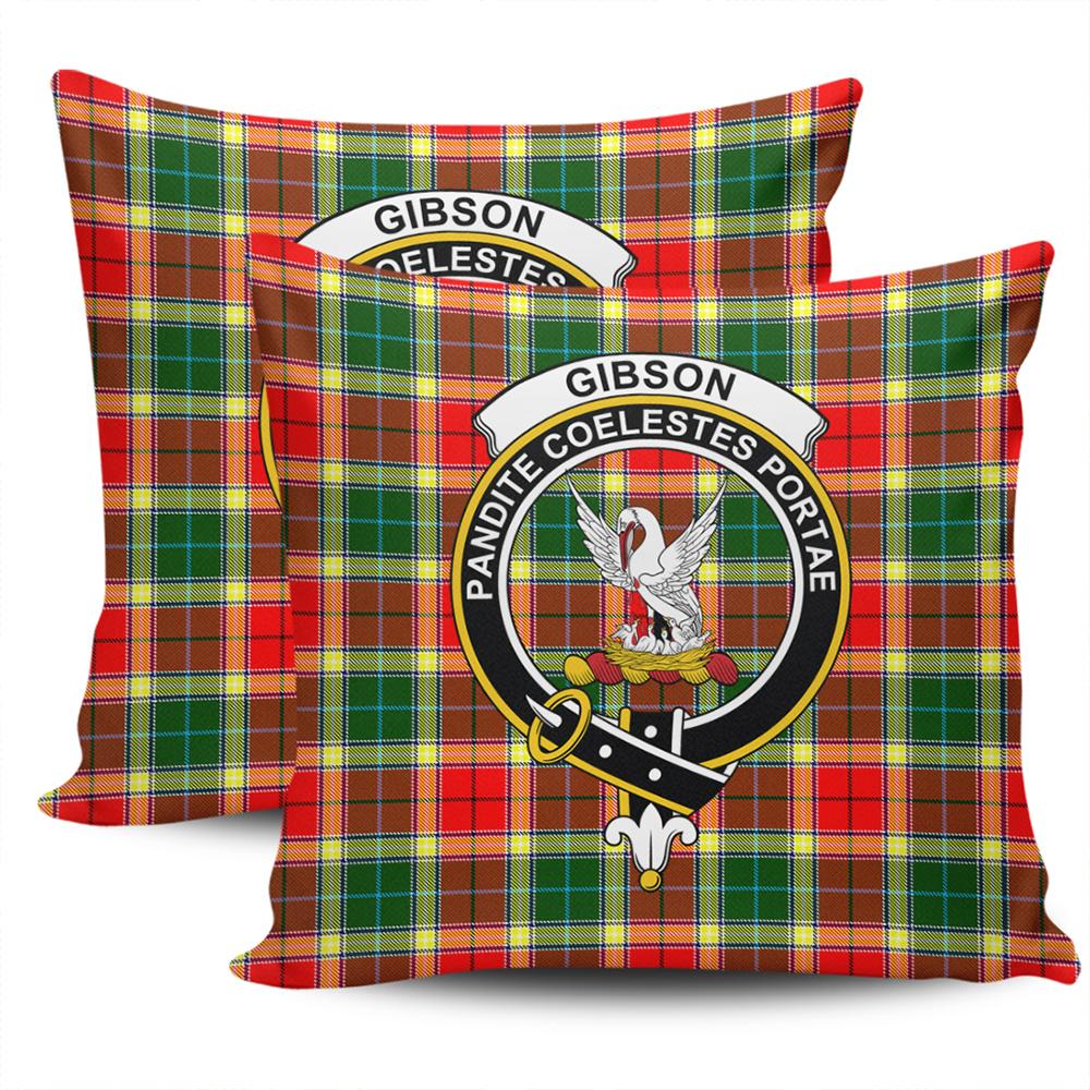 Clan Gibbs Tartan Crest Pillow Cover WZ26 Clan Gibbs Tartan Today   