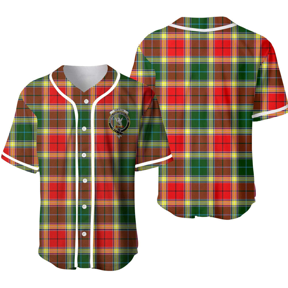 Clan Gibson Tartan Unisex Baseball Jersey UW76JO95 Clan Hall Tartan Today   