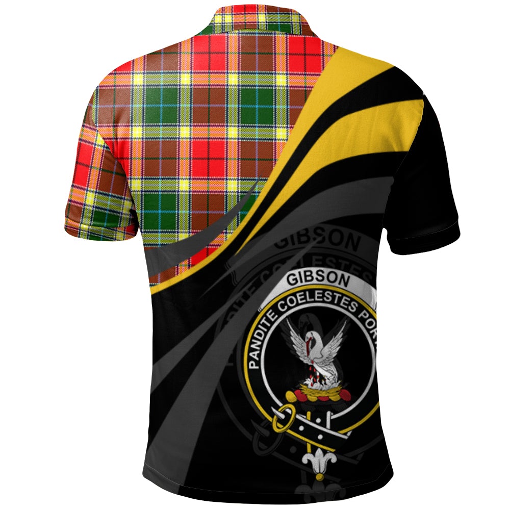Clan Gibsone (Gibson - Gibbs) 03 Tartan Polo Shirt - Royal Coat Of Arms Style ZF27 Gibsone (Gibson - Gibbs) 03 Tartan Tartan Polo   