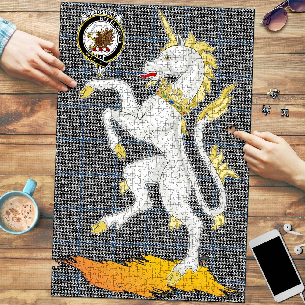 Clan Gladstone Tartan Crest Unicorn Scotland Jigsaw Puzzles Gift For Family OX36 Clan Borthwick Tartan Today   