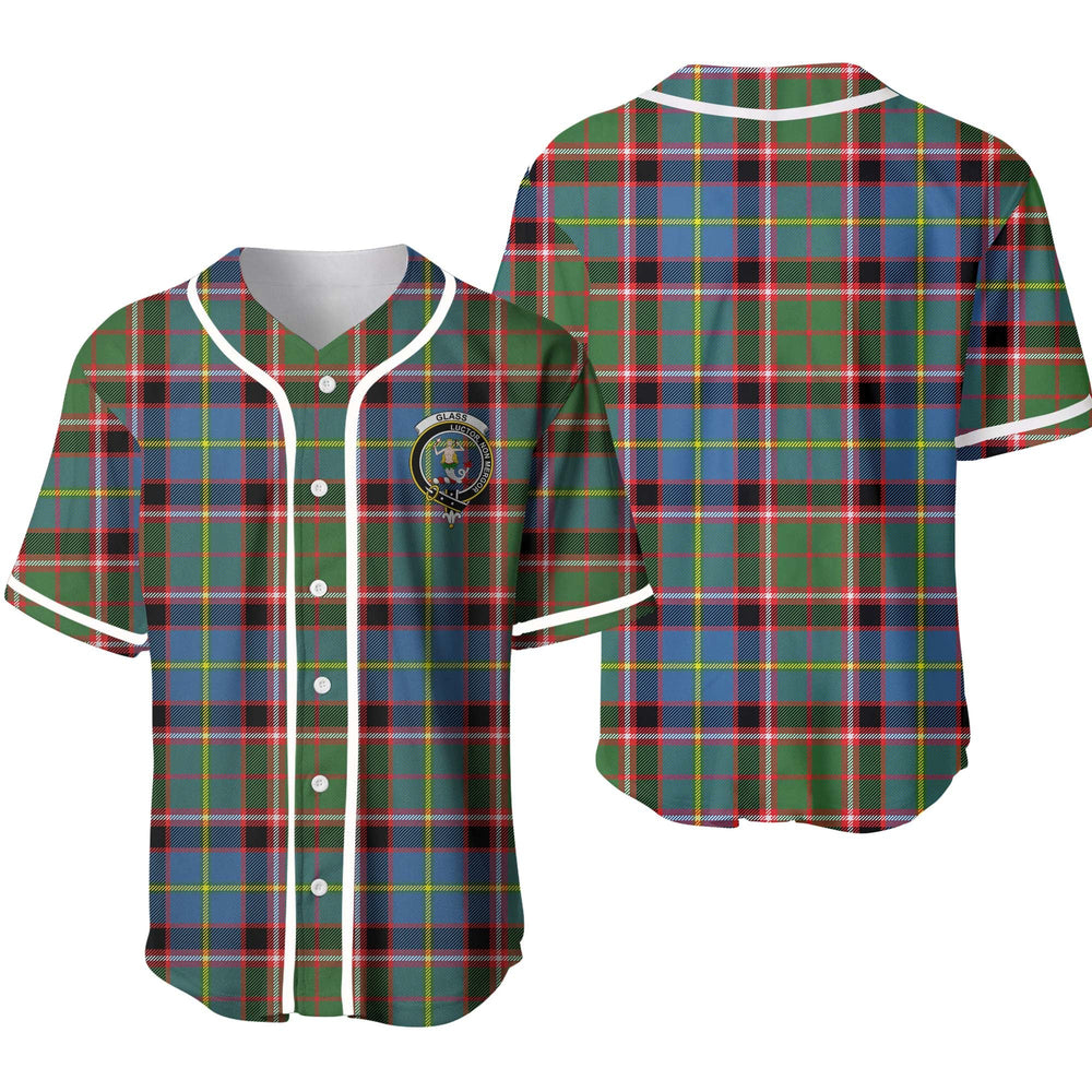 Clan Glass Tartan Unisex Baseball Jersey BF43CS10 Clan Glass Tartan Today   