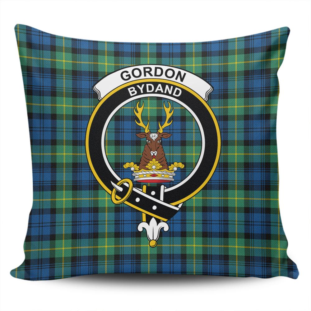Clan Gordon Ancient Tartan Crest Pillow Cover ZS77 Clan Gordon Tartan Today   