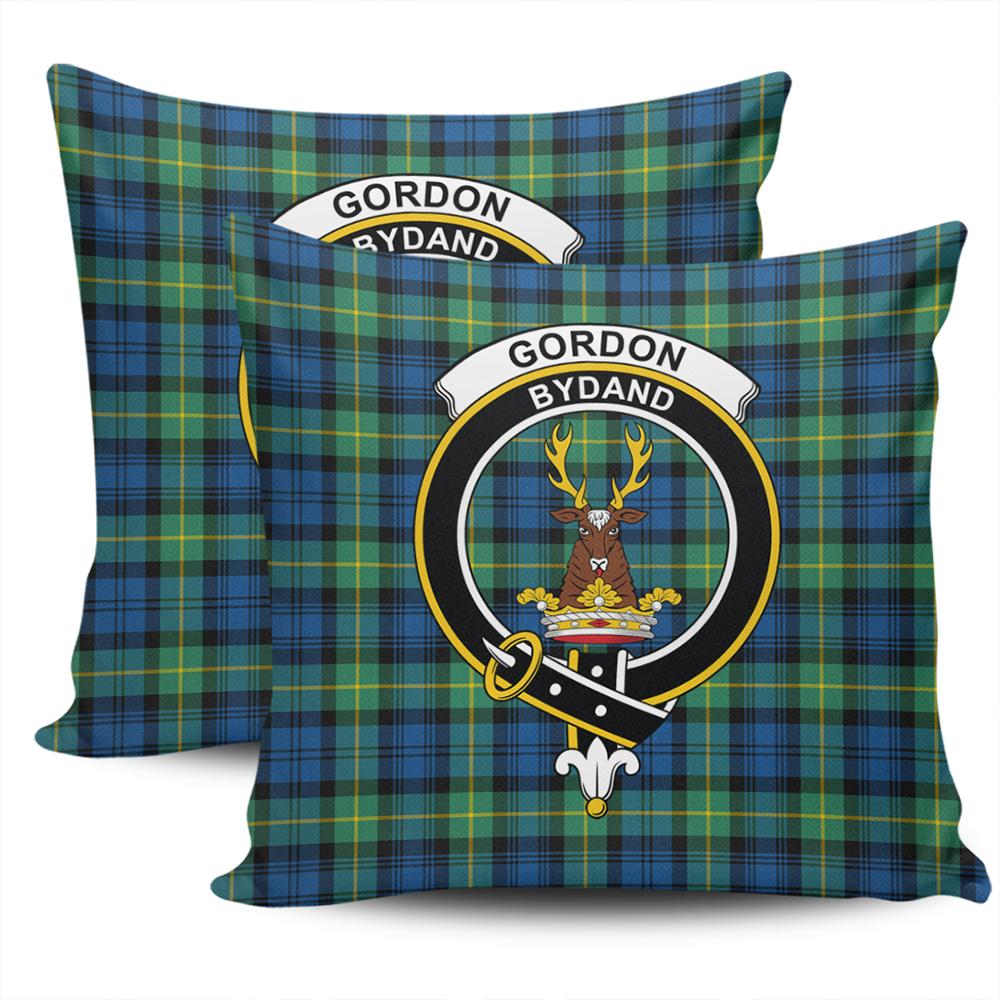 Clan Gordon Ancient Tartan Crest Pillow Cover ZS77 Clan Gordon Tartan Today   