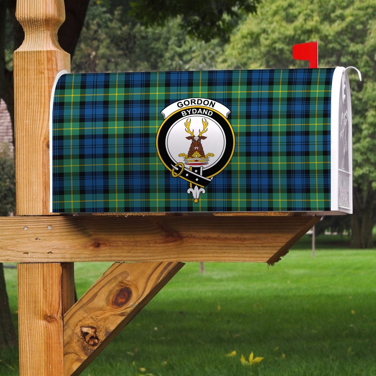 Clan Gordon Ancient Tartan Crest Mailbox FL71 Clan Gordon Tartan Today   