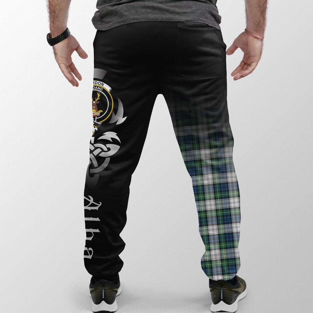 Clan Gordon Dress Ancient Tartan Crest Jogger Sweatpants  Alba Celtic Style DS91 Clan Gordon Tartan Today   