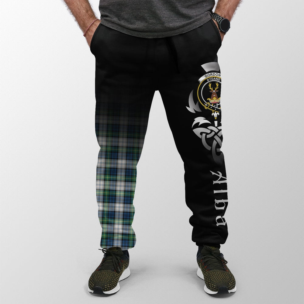 Clan Gordon Dress Ancient Tartan Crest Jogger Sweatpants  Alba Celtic Style DS91 Clan Gordon Tartan Today   