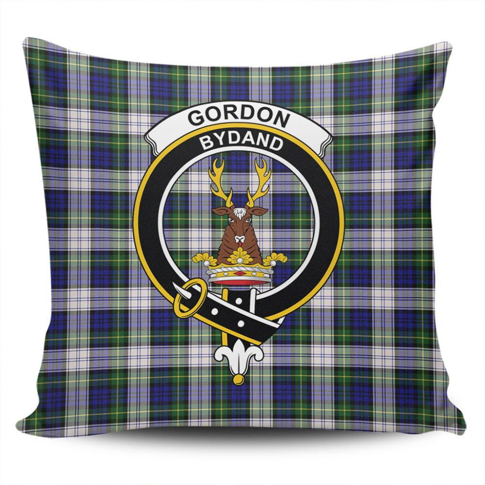 Clan Gordon Dress Modern Tartan Crest Pillow Cover UM26 Clan Gordon Tartan Today   