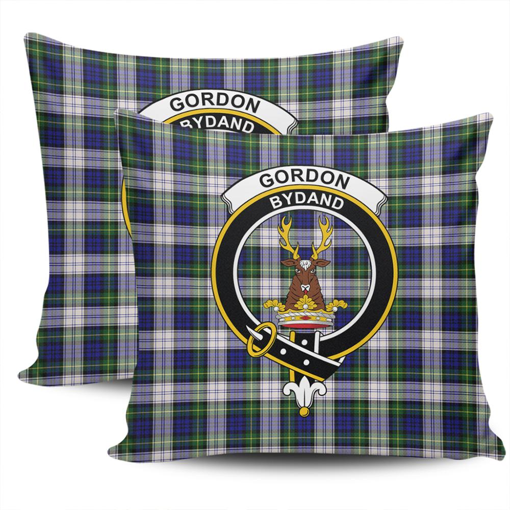 Clan Gordon Dress Modern Tartan Crest Pillow Cover UM26 Clan Gordon Tartan Today   