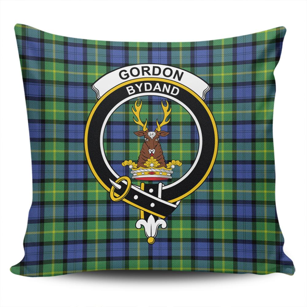 Clan Gordon Old Ancient Tartan Crest Pillow Cover YN29 Clan Gordon Tartan Today   