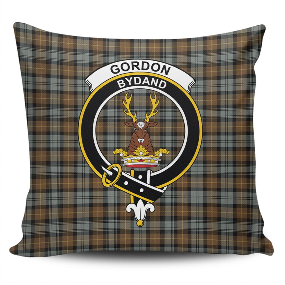 Clan Gordon Weathered Tartan Crest Pillow Cover XD89 Clan Gordon Tartan Today   