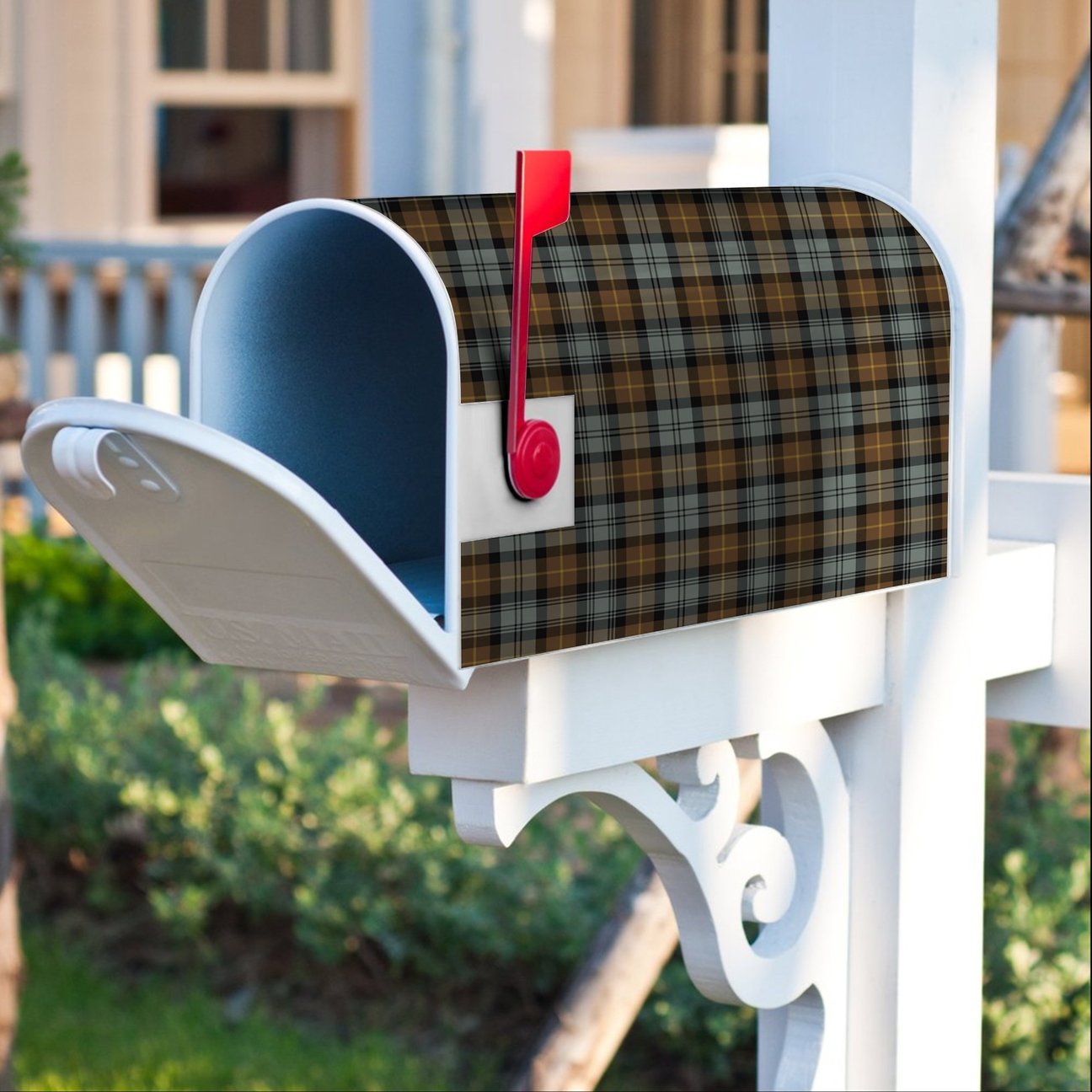 Clan Gordon Weathered Tartan Crest Mailbox LZ28 Clan Gordon Tartan Today   
