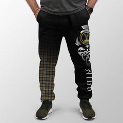 Clan Gordon Weathered Tartan Crest Jogger Sweatpants  Alba Celtic Style XP84 Clan Gordon Tartan Today   