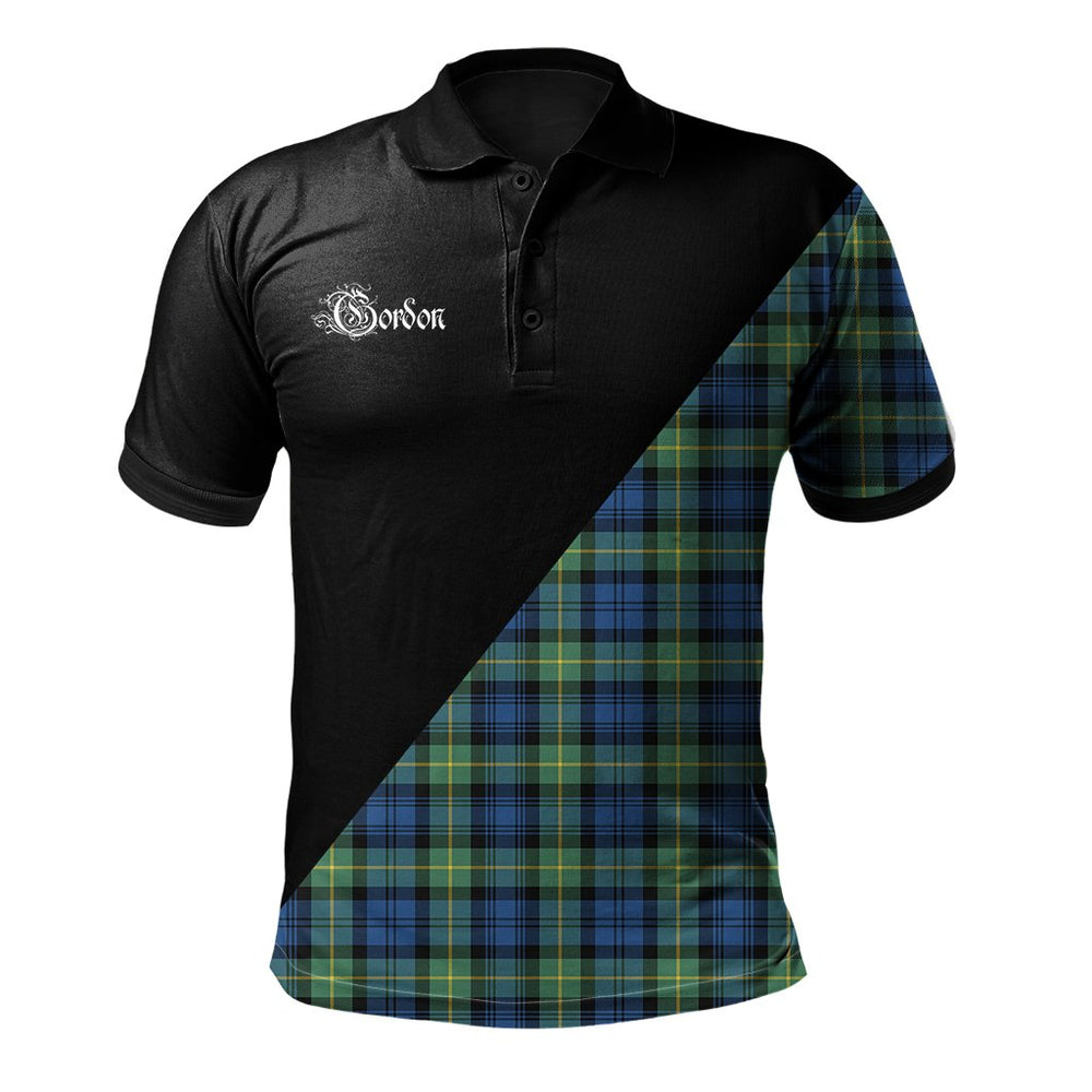 Clan Gordon Ancient Clan - Military Polo Shirt LB16 Gordon Ancient Tartan Tartan Polo   