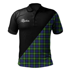 Clan Gordon Modern Clan - Military Polo Shirt DL59 Gordon Modern Tartan Tartan Polo   