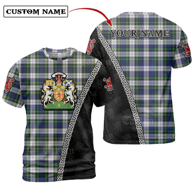 Personalized Clan Gordon Dress Modern Tartan Shirt with Scotland Coat of Arms & Custom Name