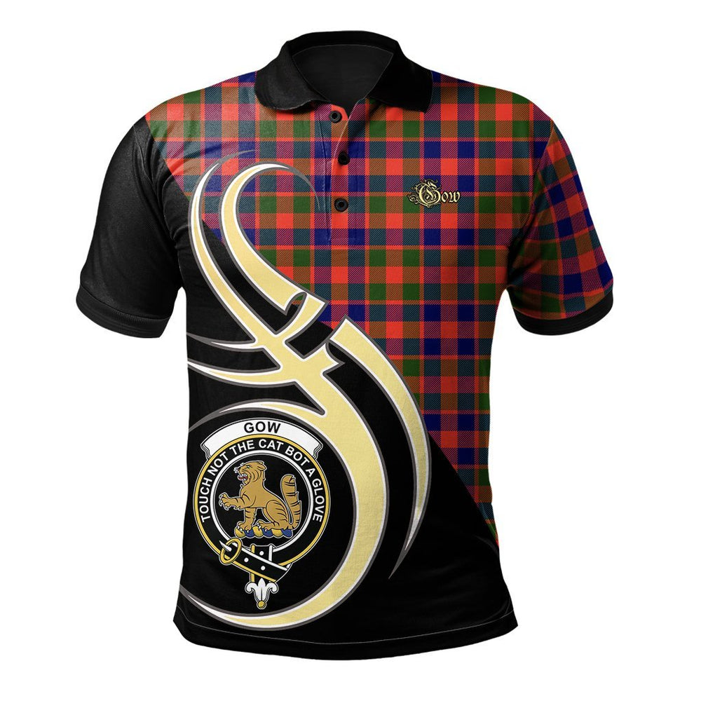 Clan Gow Modern Tartan Polo Shirt - Believe In Me Style HL58 Gow Modern Tartan Tartan Polo   