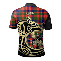 Clan Gow of McGouan Tartan Polo Shirt Viking Wolf BJ66 Gow of McGouan Tartan Tartan Polo   