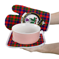 Clan Gow Of Skeoch Tartan Crest Oven Mitt And Pot Holder (2 Oven Mitts + 1 Pot Holder) AY38 Clan Gow Tartan Today   