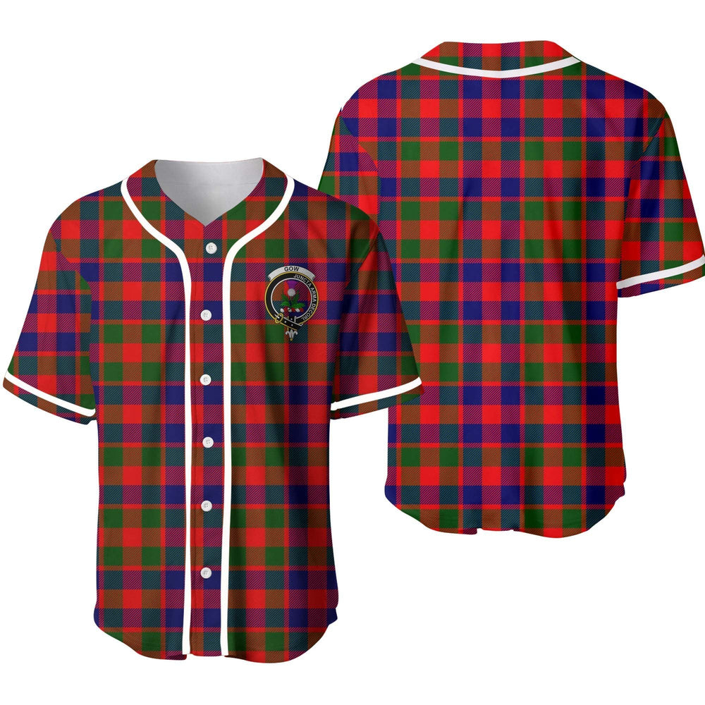 Clan Gow (of Skeoch) Tartan Unisex Baseball Jersey UE55KP61 Clan Gow Tartan Today   