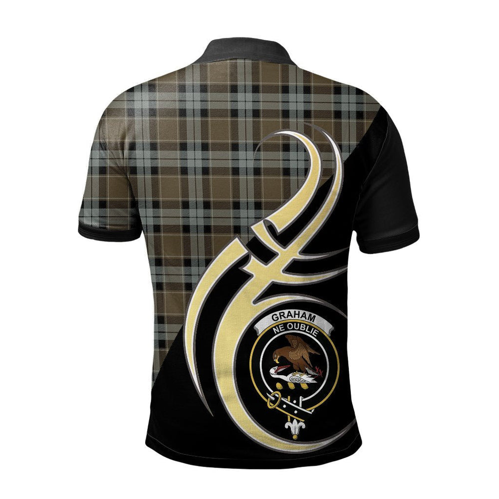 Clan Graham of Menteith Weathered Tartan Polo Shirt - Believe In Me Style CE23 Graham of Menteith Weathered Tartan Tartan Polo   