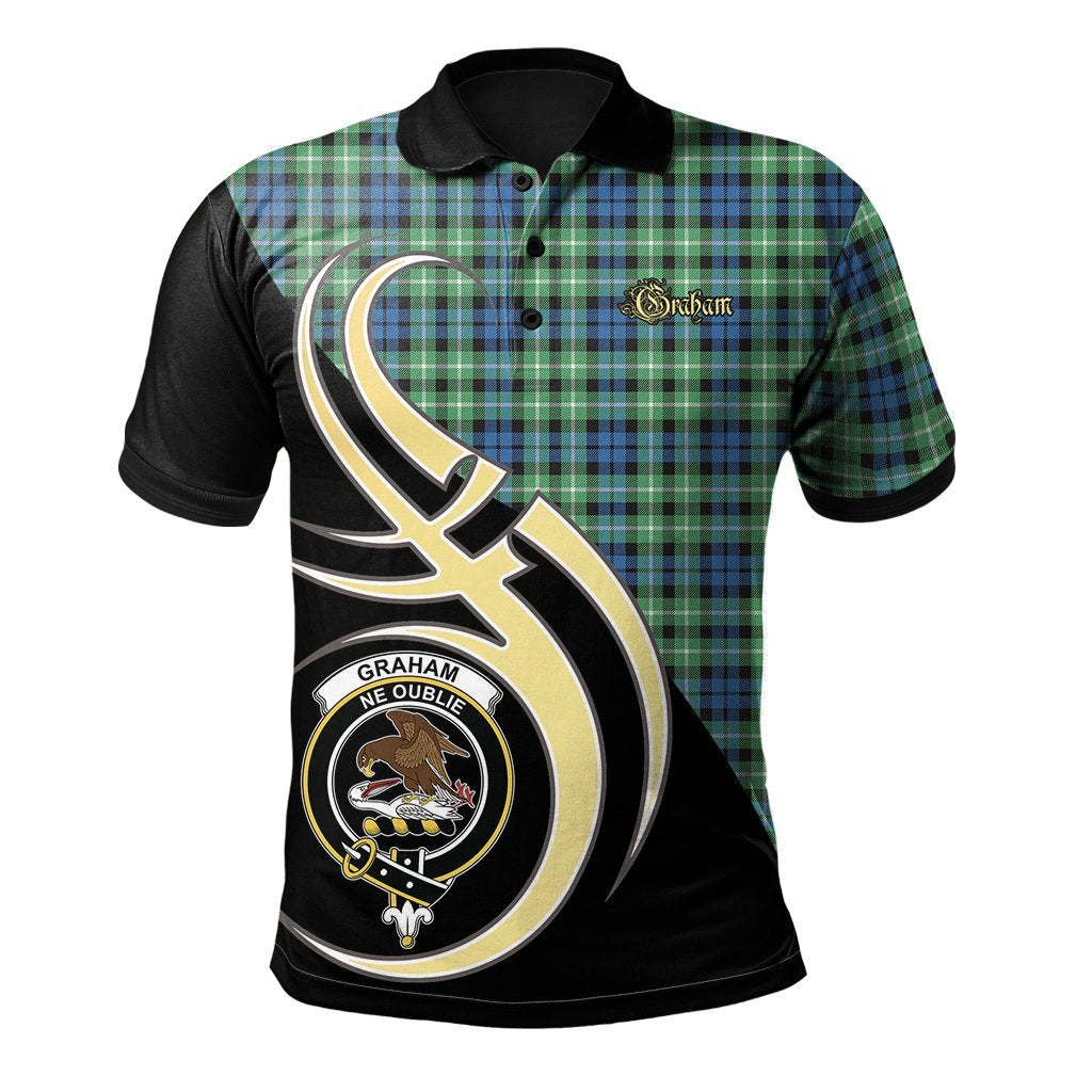 Clan Graham of Montrose Ancient Tartan Polo Shirt - Believe In Me Style WS96 Graham of Montrose Ancient Tartan Tartan Polo   