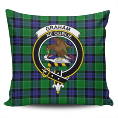 Clan Graham of Menteith Modern Tartan Crest Pillow Cover VC50 Clan Graham Tartan Today   